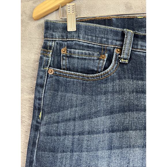 LUCKY BRAND Jeans Womens 10/30 Blue Mid Rise Straight Stretch Denim 29.5" Inseam - Picture 3 of 14
